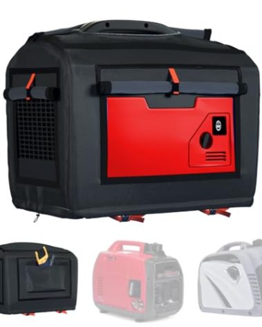 CHENGNAN Generator Cover for Honda Generator EU3200i,EU2000i,Champion,Westinghous2200,WEN 56235i,Pulsar G2319N Portable Generator Cover Outdoor,21.7”Lx 13.8”Wx 17.4”H,Black