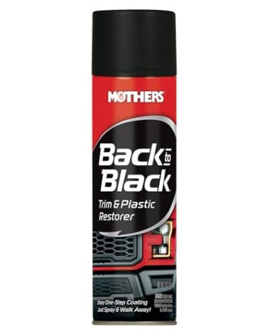 Mothers 06110 Back-to-Black Trim & Plastic Restorer Aerosol, 10 oz.