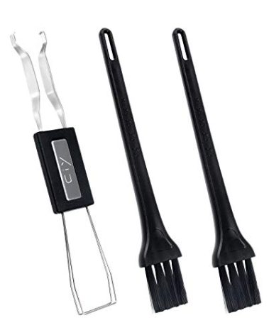 New Fashion Kingdom Keycap Puller Switch Puller Stainless Steel Keycap Removal Tool with 2 Pcs Keyboard Cleaning Brush for Mechanical Keyboard