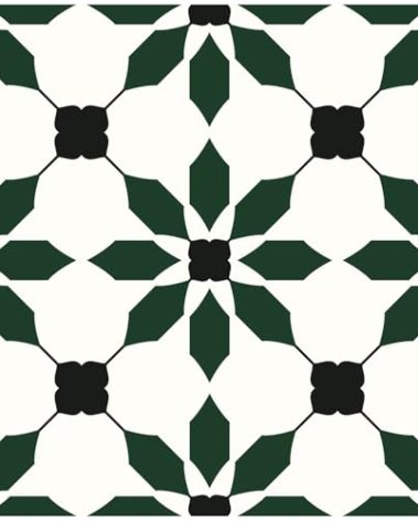 MORCART 7.87" x 7.87" Peel and Stick Floor Tile, 20 PCS Self-Adhesive DIY Vinyl Flooring for Renters, Removable and Waterproof Tile Sticker for Bathroom, Kitchen, Staircase (Black Green)