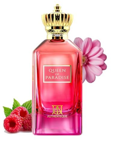 AUTHENTEQUE Queen of Paradise - Arabian Perfume for Women 3.4oz (100ml) - Sweet Strawberry & Vanilla Fragrance - Extrait De Parfum Long Lasting Luxury Arabic Perfume, Exotic, EDP