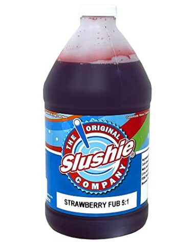 The Original Slushie Company, Strawberry Frozen Uncarbonated Syrup, 64 Ounce Bottle