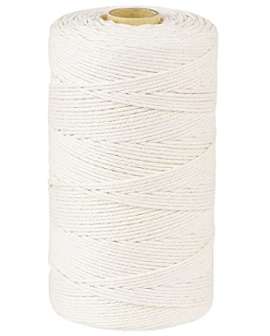 PerkHomy Cotton Butchers Twine String 1100 Feet 2mm Twine for Cooking Food Safe Crafts Bakers Kitchen Butcher Meat Turkey Sausage Roasting Gift Wrapping Gardening Crocheting Knitting