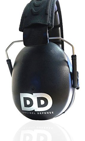 Professional Safety Ear Muffs by Decibel Defense - 37dB NRR - The HIGHEST Rated & MOST COMFORTABLE Ear Protection for Shooting & Industrial Use - THE BEST HEARING PROTECTION...GUARANTEED