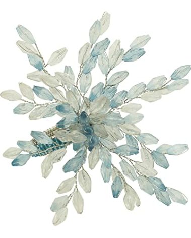 Beaded Flower Napkin Rings (Set of4)