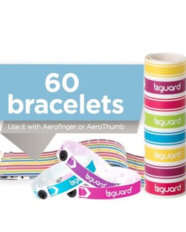 TGuard AeroThumb & AeroFinger Bracelets – Authentic, Non-Rip Wristbands to Secure ThumbGuards and FingerGuards – Finger & Thumb Sucking Deterrent – Supports Thumb & Finger Habit Prevention – 60 Pcs