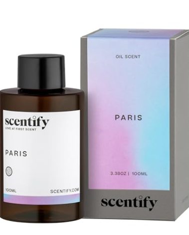 Scentify Paris Aroma Oil Refill Scent for Oil Diffusers - Berry, Floral, Amber, Powdery Scents - Luxurious Relaxing Aromatherapy Diffuser Fragrance 100ml, 3.38 oz