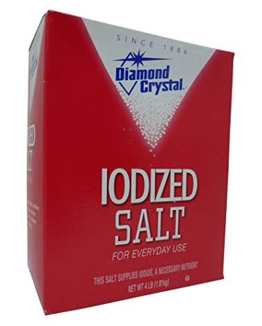 Diamond Crystal Table Iodized Salt, 4 Pound