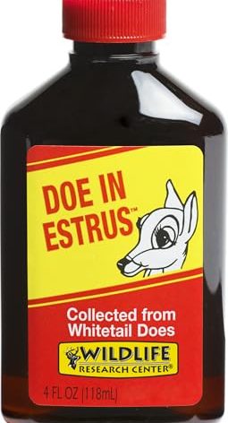 Wildlife Research Center Doe in Estrus Deer Attractant for Whitetail Deer Hunting, 4 Fluid Ounces