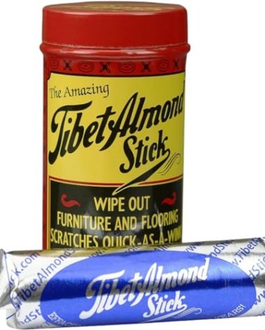 Tibet Almond Stick Scratch Remover - Touch Up and Repair Hardwood, Furniture, Floors Instantly - All-In-One Kit for Restoration of Cabinets, Vinyl, and More - Odorless, Colorless, Non-Toxic