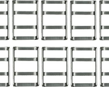 Poolzilla Outdoor Stainless Steel Bar Buckle for Safety Cover Installation- 10 Pack