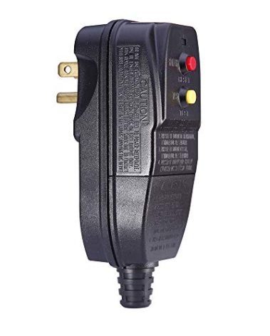 WELLONG Replacement GFCI Plug for Pressure Washer Pool Pump 15Amp 3 Prong Circuit Breaker Outdoor Waterproof Auto-Reset 120V