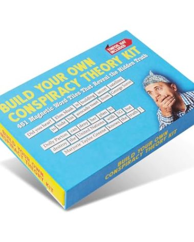 Build Your Own Conspiracy Theory Kit - Funny Fridge Magnet Word Games for Adults (451 Word Tiles)