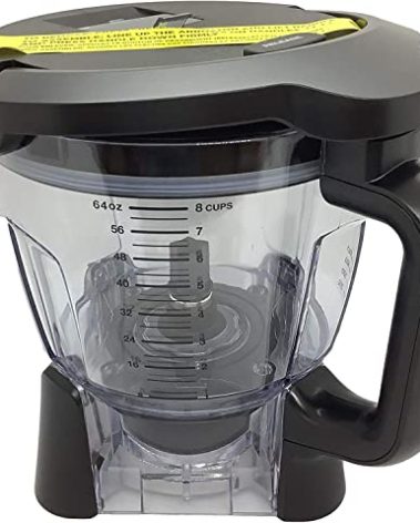 Ninja Replacement 64oz (8 Cup) Food Processor Bowl with Locking Lid Only for BL680 BL680A BL681A BL682 BN801 BN805 BL910 Auto-iQ Duo Blender