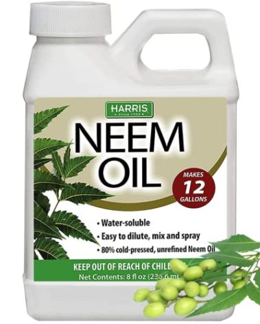 HARRIS Neem Oil Cold Pressed Water Soluble Concentrate, Makes 12 Gallons