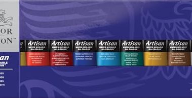 Winsor & Newton Artisan Water Mixable Oil Color Paint Set, 1.25-oz (37ml) Tubes, Set of 10