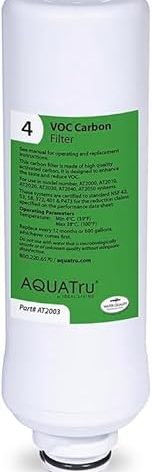 AquaTru Classic Replacement Filters for AQUA TRU Classic Countertop Reverse Osmosis Water Purifier (AquaTru Classic VOC FIlter (Green))
