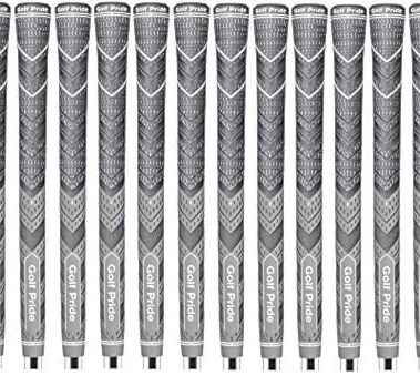 Set of 13 NEW Golf Pride MCC Plus4 Grips, Gray, Midsize