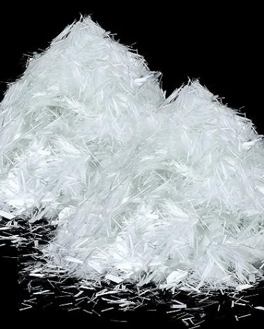 20 Lb 3/4'' (19 mm) Fiberglass for Concrete Cement Mortar Mix, Reinforcement Anti Seepage Anti Cracking White Fibers Fiberglass for Concrete Building Walls Garden Floor