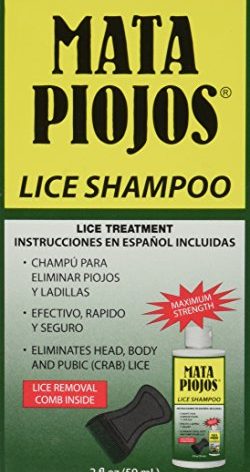 Mata Piojos, Lice and Nit Treatment Shampoo, For Kids and Adults, 2 FL Oz, Bottle