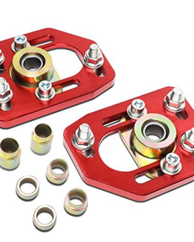 DNA Motoring CBK-PLT-FM90-RD Front Camber/Caster Plates Red [For 90-93 Ford Mustang]