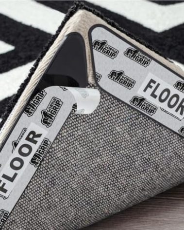 GORILLA GRIP Rug Gripper Pads, Keep Area Rugs Corners from Curling and Bunching, Reusable Dual-Sided Flexible Sticky Pad, Grips Floor Underlayment, Hold Carpet in Place on Hardwood Floors, 8 Pack