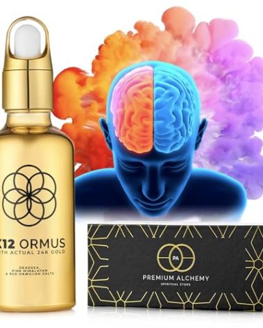 Ormus Monoatomic Gold Concentrate X12 – Liquid Gold Made by Real Alchemists - 24k Food-Grade, Dead Sea & Himalayan Salt – Supports Pineal Gland, Lucid Dreaming, Meditation