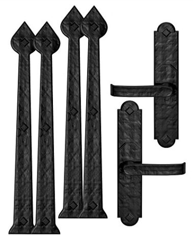 6 Piece Rustic Aspen Magnetic Garage Door Hardware Set by Cre8tive Hardware
