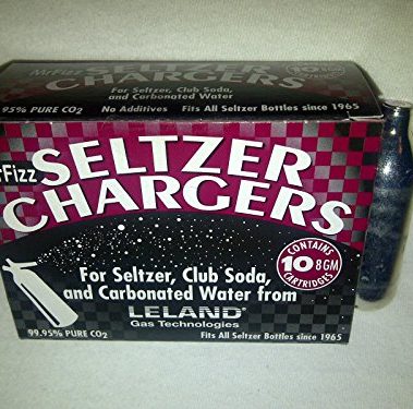 wireless 40 soda chargers - 8g wireless seltzer water cartridges - 4 boxes of 10F