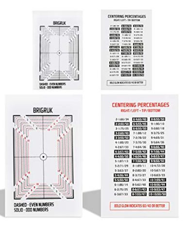 The Center Tool Card Grading - Centering Tool New 2022 Includes 2X Card Centering Tool and 2X Centering Guide (Card)