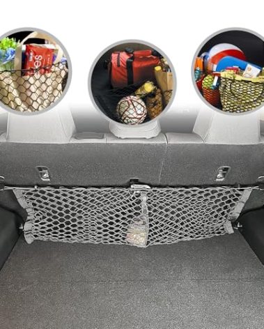 Envelope Style Trunk Mesh Cargo Net for Kia Seltos S LX EX SX 2021-2025 - Car Accessories - Premium Trunk Organizers and Storage - Cargo Net for SUV - Vehicle Carrier Organizer for Kia Seltos
