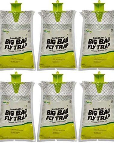 RESCUE! Big Bag Fly Trap – Disposable, Outdoor Use - 6 Traps