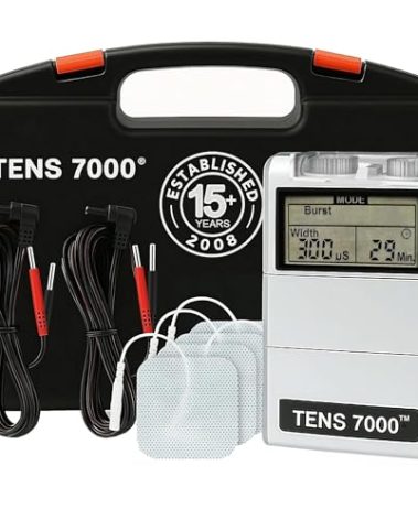 TENS 7000 Digital TENS Unit with Accessories - Muscle Stimulator Machine for Back Pain Relief, Sciatica, Neck, Nerve, Shoulder, Hip, Elbow, Muscle Pain Relief