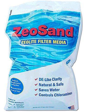 ZeoSand Swimming Pool Sand Replacement, Alternative Filter Media, 50 Pounds