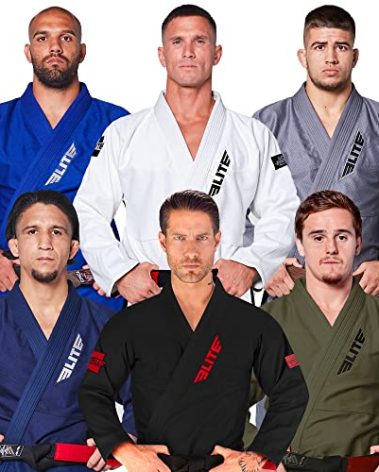 Elite Sports BJJ GI for Men IBJJF Kimono BJJ Jiujitsu GIS W/Preshrunk Fabric & Free Belt (See Special Sizing Guide)