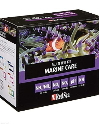 Red Sea Marine Care Test Kit - High Accuracy Water Tests for Ammonia, Nitrate, Nitrite, pH & Alkalinity - Essential for Saltwater Aquarium Health