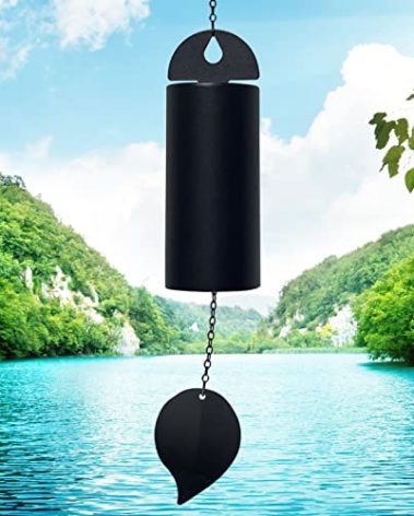 Deep Resonance Serenity Bell Large Wind Chimes for Outside Deep Tone Garden Bells Wind Chimes 528 Hz Low Pitch Wind Bell 30 inch (Large)
