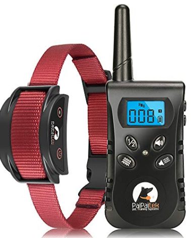 PaiPaitek No Shock Dog Training Collar with Remote, Lightest Vibration Collar for Small Dogs 5-15lbs & Medium Large Dogs, Rechargeable, Waterproof, 1600ft Range, No Prongs