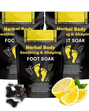 15PCS Herbal Foot Soak Beads, Body Detox Shaping Cleansing Foot Soak Beads for Soothing and Relaxing, Long Lasting, Portable, Daily Home Foot Massage Beads for Men and Women（3 Pack/15PCS）