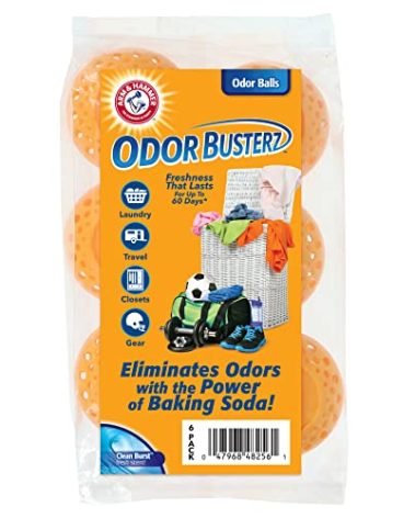 Arm & Hammer Odor Busterz Balls for Long Lasting Freshness, 6 Pack - Deodorizer, Carpet Fresh, Odor Remover, Pet Fresh