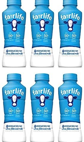 Fairlife UFM Milk 2% Reduced Fat Milk 6 Pack, 14 Fl Oz, Total 6 bottles (6 bottles plain)