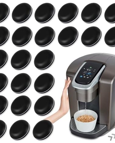 Appliance Sliders for Kitchen Black 24 PCS Self-Adhesive Small Kitchen Appliance Slider Hacks Easy to MovIing & Space Saving Must Have Gadgets Mixer Accessories for countertop