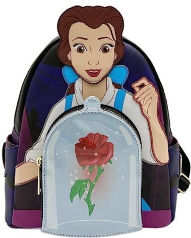 Loungefly Beauty and the Beast Belle Enchanted Rose Mini Backpack Toyz N Fun Exclusive