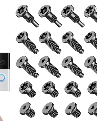 20Pcs Security Screws for Ring Doorbell Screws Replacement with Video Doorbell 2/3/4/Pro 2, CTYUKHS