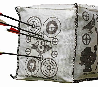 Shot Stoppa Archery Target Cube Fill Yourself Crossbow Target Will Stop Arrows & Crossbow Bolts at 10ft 2 Finger Removal