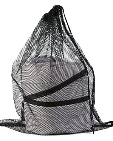 Tuszom Large Mesh Storage Bag for Boat Cover,Easy to Adjust Durable for Storing Furniture Cover, 29" W * 36" H, Anti-Tear Nylon Drawstring Bag with Cord Lock for Containning Car Cover
