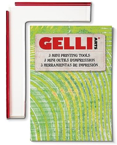 Gelli Arts Mini Placement Tool - Paper Positioning Tool for Gelli Arts Gel Printing Plate, Clear Acrylic Alignment Device, Art Gadget for Gel Printing, 5 X 7 Printmaking Positioner