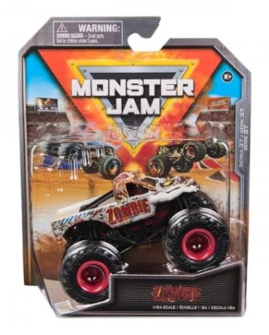 Monster Jam 2024 Series 37 Diecast 1:64 Scale Monster Truck, Zombie Legacy Trucks