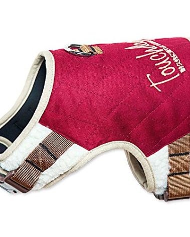 TOUCHDOG 'Tough-Boutique' Adjustable Fashion Designer Pet Dog Harness and Leash Combination, Medium, Dark Pink