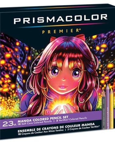 Prismacolor Premier Colored Pencils, Manga Colors, Adult Coloring, 23 Pack